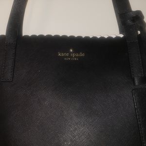 Kate Spade Scalloped Tote Bag Black
